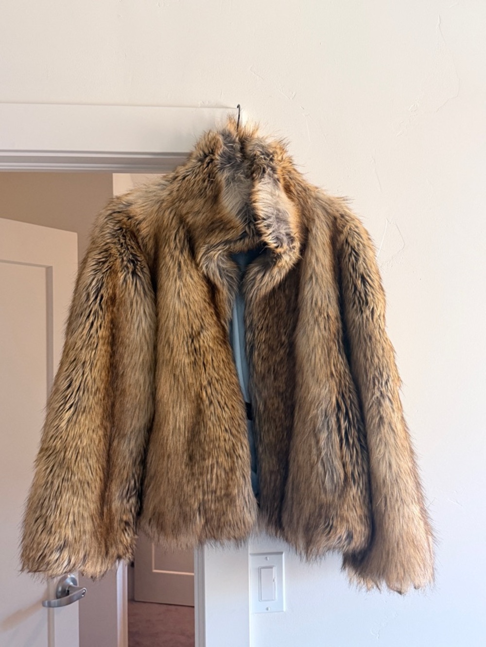 Zadig & Voltaire Brown Faux Fur Jacket
